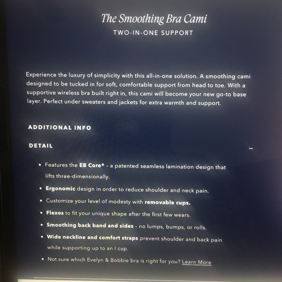 Evelyn Bobbie Smoothing Cami Black Plus Size 2X - Picture 7 of 7